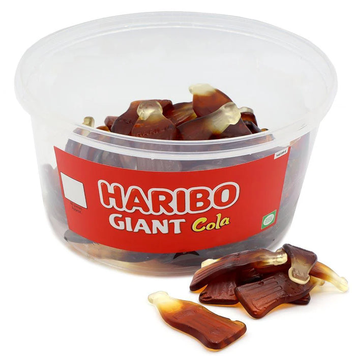 Haribo Giant Cola Bottles | Tub of 40 Pieces | Retro Sweets | Netcrisps