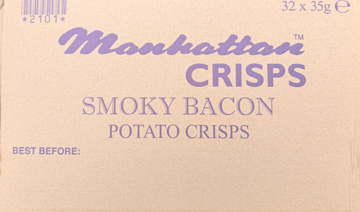 Manhattan Crisps Smoky Bacon | 32 x 35g