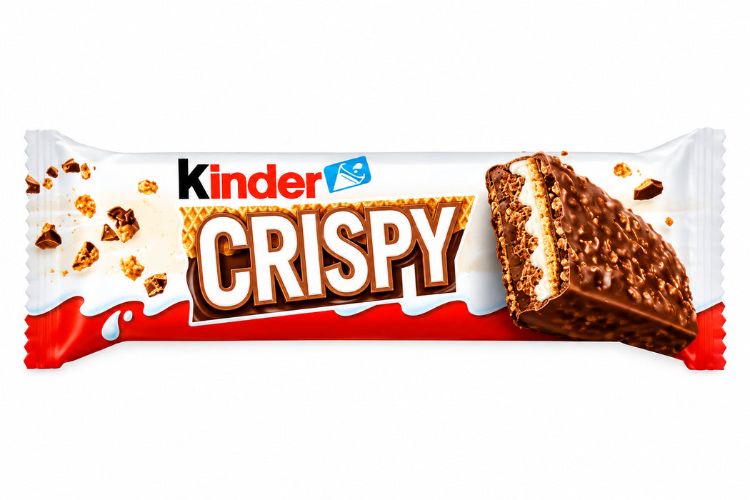 Kinder Crispy Wafer, Chocolate & Hazelnut Bar | 14 x 34.5g