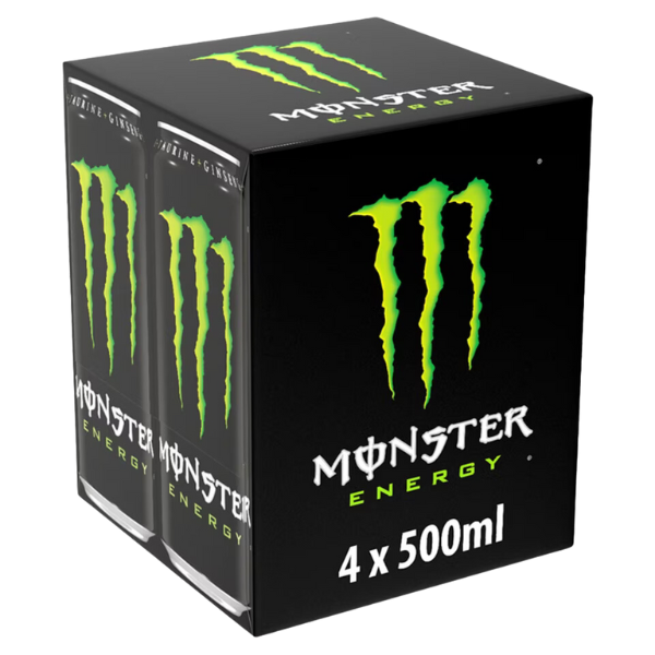 Monster Energy Drink Can 4 Pack (500 ml)