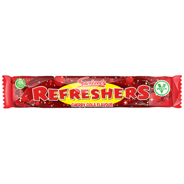 NEW  Box of Swizzels Refreshers Cherry Cola Chew Bar | 60 x 18g
