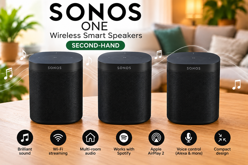 Sonos One Smart Speaker – Black – Second-Hand