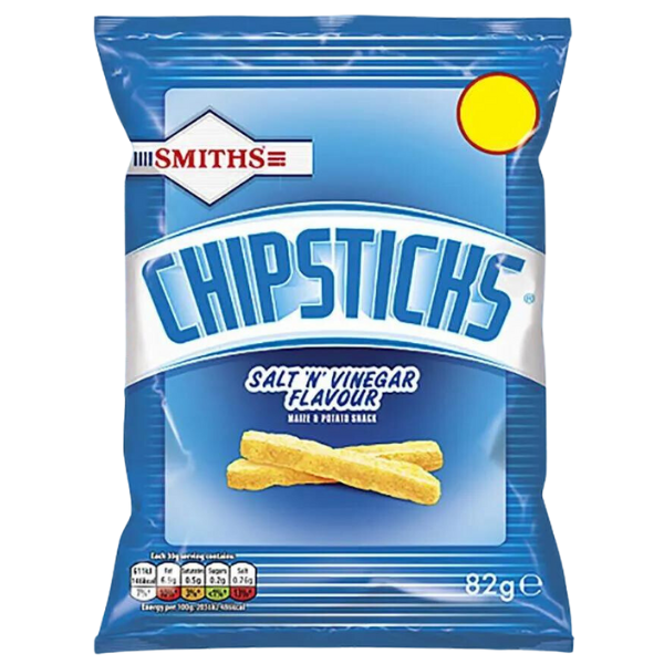 Smiths Chipsticks Salt & Vinegar | 15 x 82g