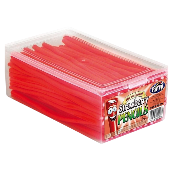 Fini Strawberry Pencils | Tub of 100 Pieces