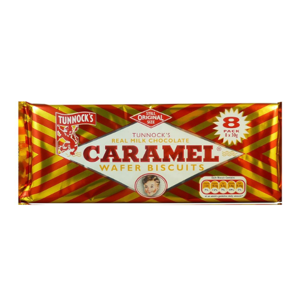 Tunnocks Caramel Wafer 8 Pack (240 g)