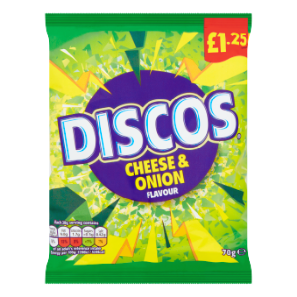 Discos Cheese and Onion | 16 x 70g