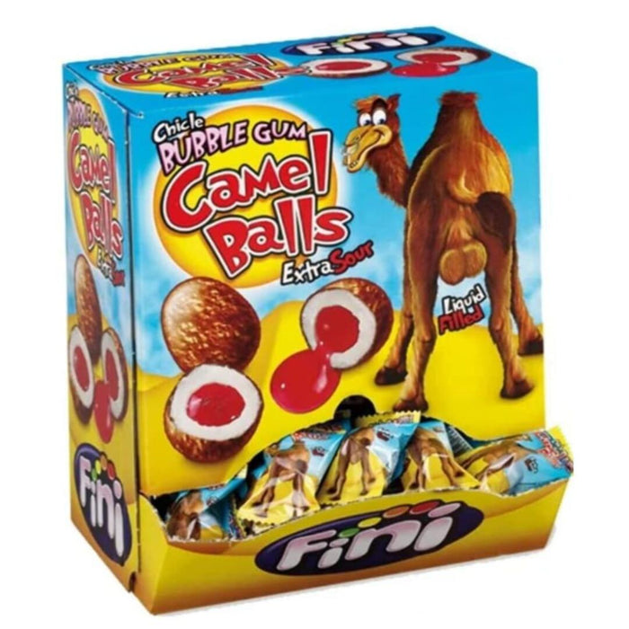 Fini Camel Balls Extra Sour Cherry Bubble Gum 200 Pieces