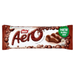 A Nestle Aero Bubble Bar chocolate snack in its original packaging, featuring a white wrapper with brown chocolate-bubble graphics and a green 'NEW BUBBLY BAR' badge.