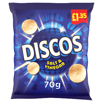 Box of Discos Salt and Vinegar | Box of 16 x 70g - NetCrisps