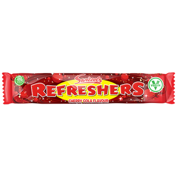 Box of Swizzels Refreshers Cherry Cola Chew Bar | 60 x 18g