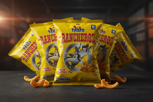 Box of Tayto Rancheros Bacon Flavour | Box of 50 Packets (31g) - NetCrisps