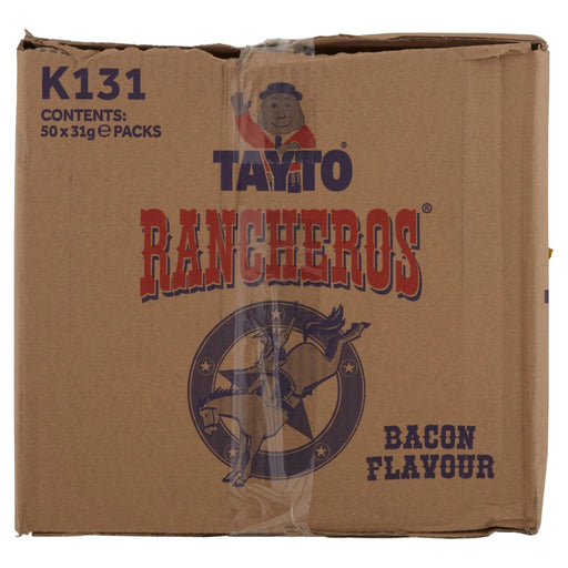 Box of Tayto Rancheros Bacon Flavour | Box of 50 Packets (31g) | Netcrisps - NetCrisps