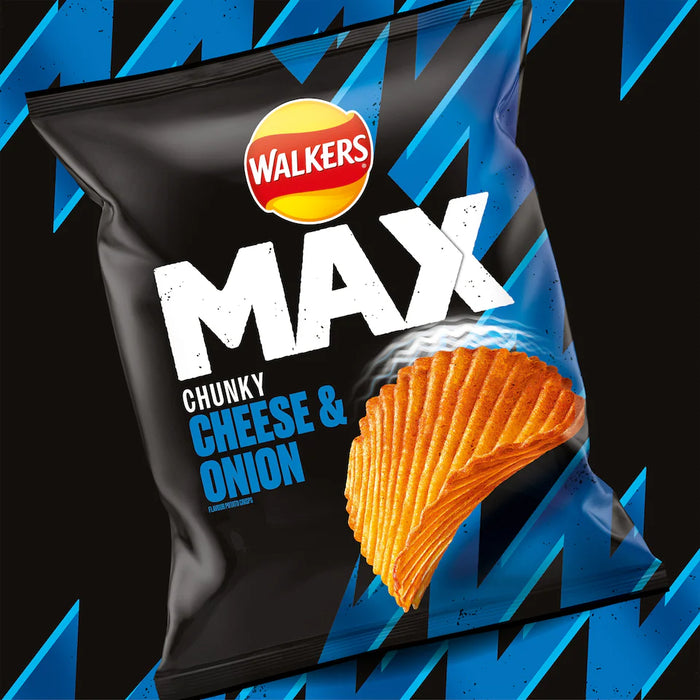 Walkers Max Cheese and Onion | Box of 24 Packets (50g)