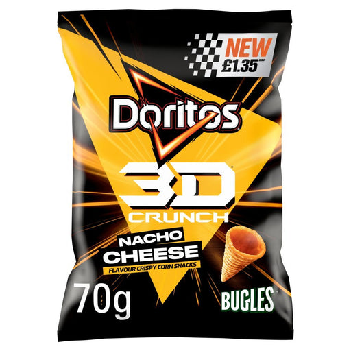 Doritos 3D Crunch Nacho Cheese Crisps 70g | NetCrisps - NetCrisps