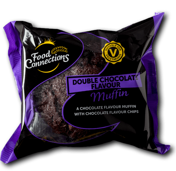 Food Connections Double Chocolate Topped Muffin | 105g - NetCrisps