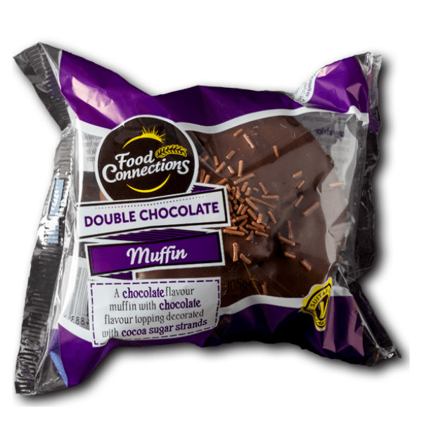 Food Connections Double Chocolate Topped Muffin | 105g - NetCrisps