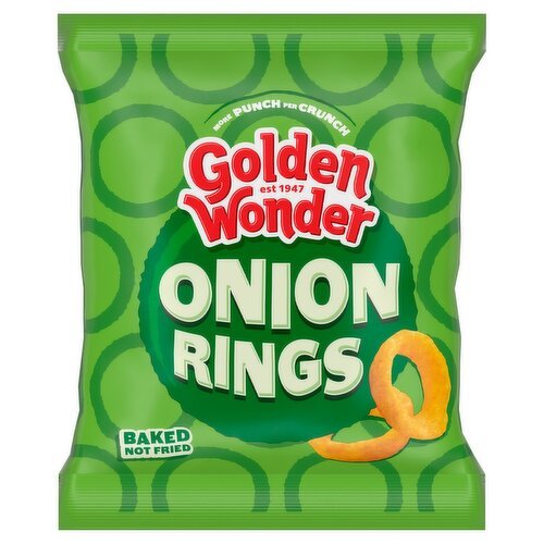 Golden Wonder Onion Rings (150 g) Large Sharing Bag - NetCrisps