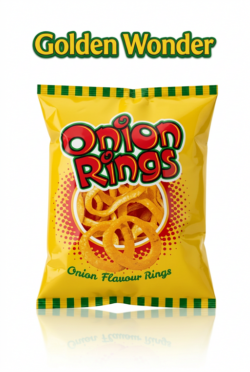 Golden Wonder Onion Rings crisps box of 20 x 26g packets