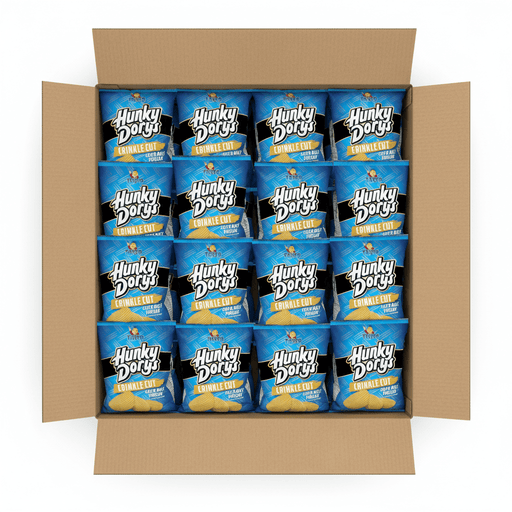 Half Box of Hunky Dory Salt and Vinegar | Box of 25 Packets (37g) - NetCrisps