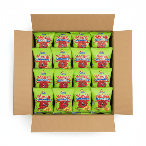 Half Box of Mega Meanies Pickled Onion | Box of 25 Packets (35g) - NetCrisps