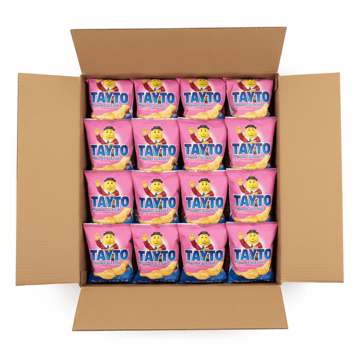 Half Box of Tayto Prawn Cocktail | 25 Packets (35g) - NetCrisps
