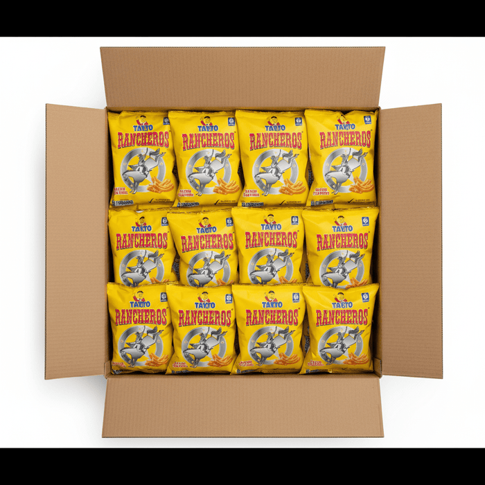 Half Box of Tayto Rancheros Bacon Flavour | Box of 25 Packets (31g) - NetCrisps