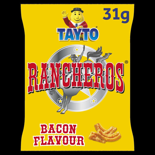 Half Box of Tayto Rancheros Bacon Flavour | Box of 25 Packets (31g) | Netcrisps - NetCrisps