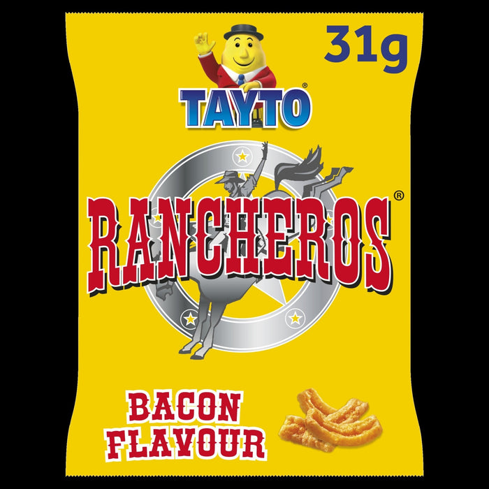 Half Box of Tayto Rancheros Bacon Flavour | Box of 25 Packets (31g) | Netcrisps - NetCrisps