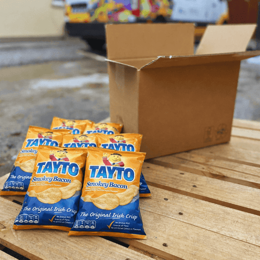 Half Box of Tayto Smokey Bacon | Box of 25 Packets (35g) (Shop/Pub Size) - NetCrisps