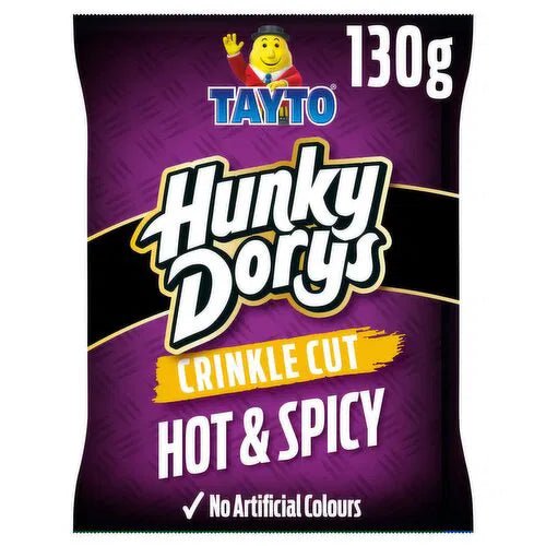 Hunky Dorys Hot & Spicy 12 x 130g - NetCrisps