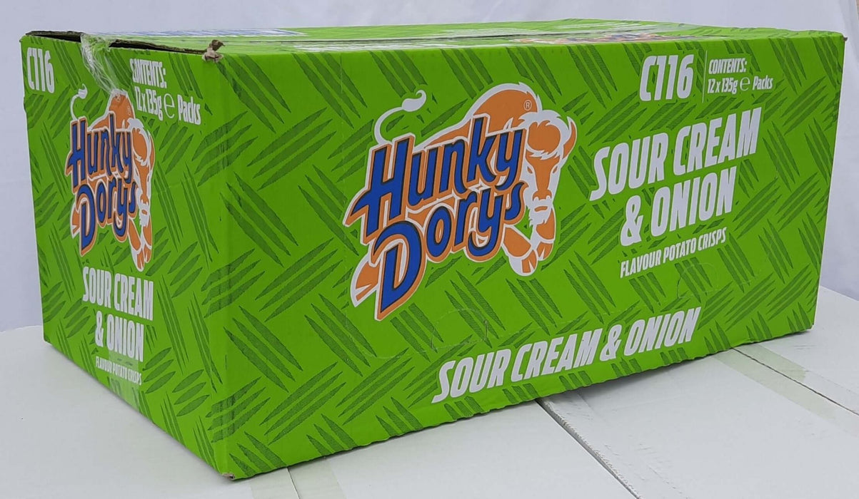 Hunky Dorys Sour Cream & Onion | 12 x 130g - NetCrisps