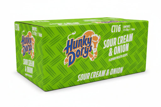 Hunky Dorys Sour Cream & Onion | 12 x 130g - NetCrisps