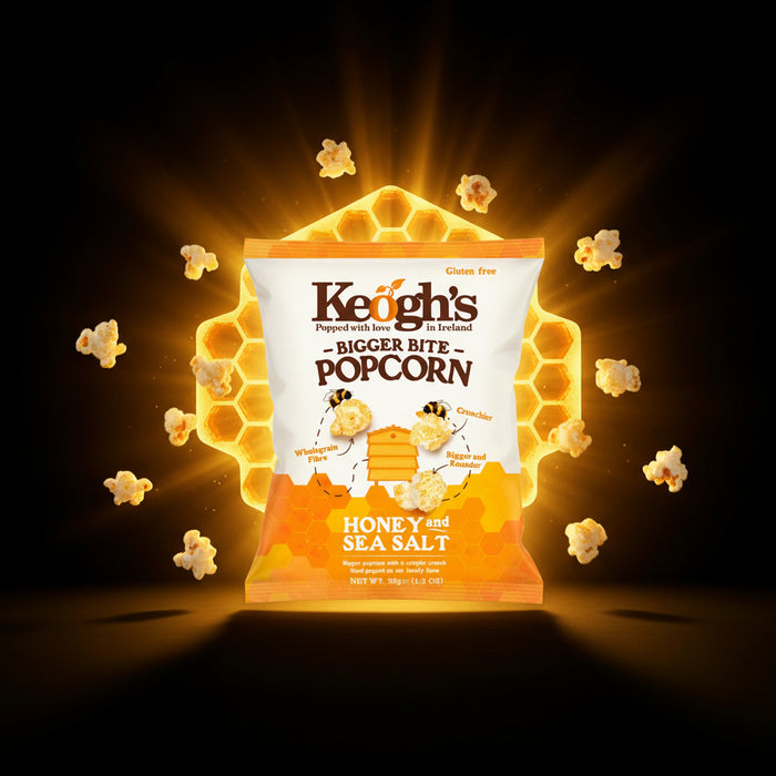 Keoghs Honey & Sea Salt Popcorn 24 x 33g - NetCrisps