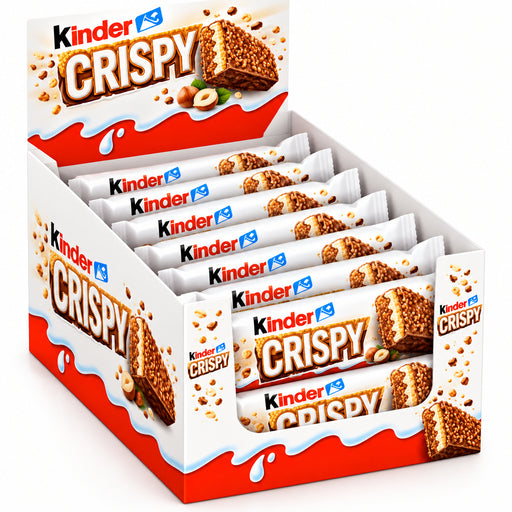 Kinder Crispy Wafer, Chocolate & Hazelnut Bar | 14 x 34.5g