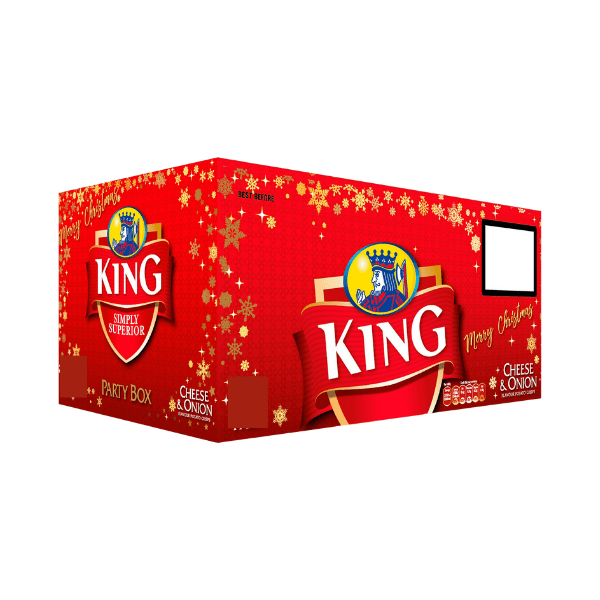 King Cheese & Onion Party Box | 18 x 25g - NetCrisps