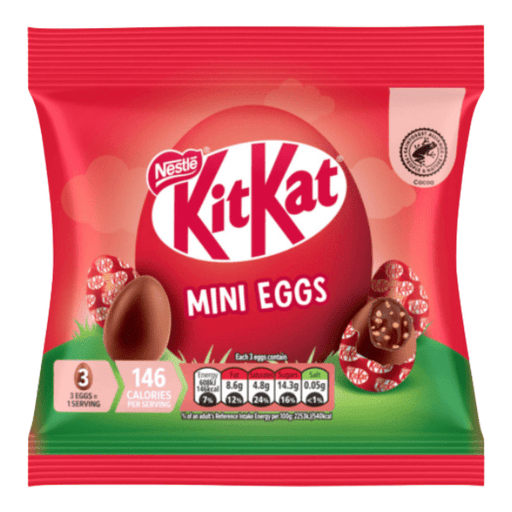 Kit Kat Mini Eggs Sharing Bag 81g | Milk Chocolate Easter Treat - NetCrisps