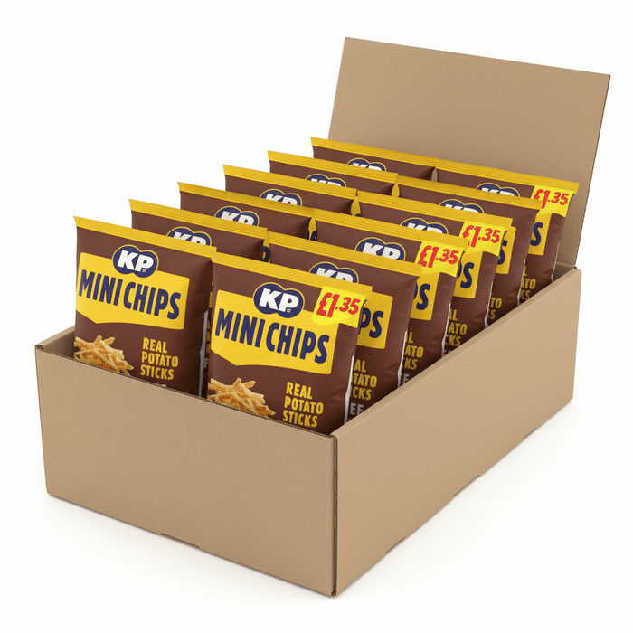KP Beef Mini Chips 60g - Box of 20 - NetCrisps