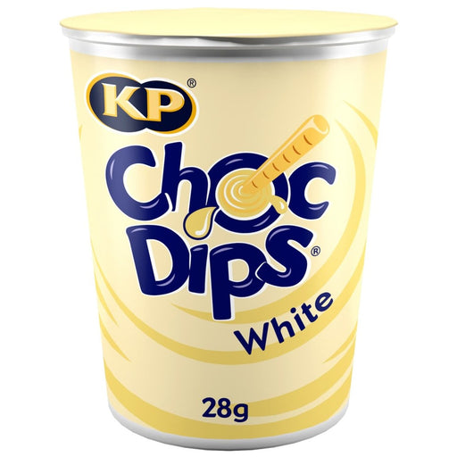 KP White Chocolate Dips 12 x 28g - NetCrisps