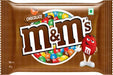 A 45g package of M&M's Chocolate candies, featuring the classic brown wrapper with the iconic M&M's logo and character.