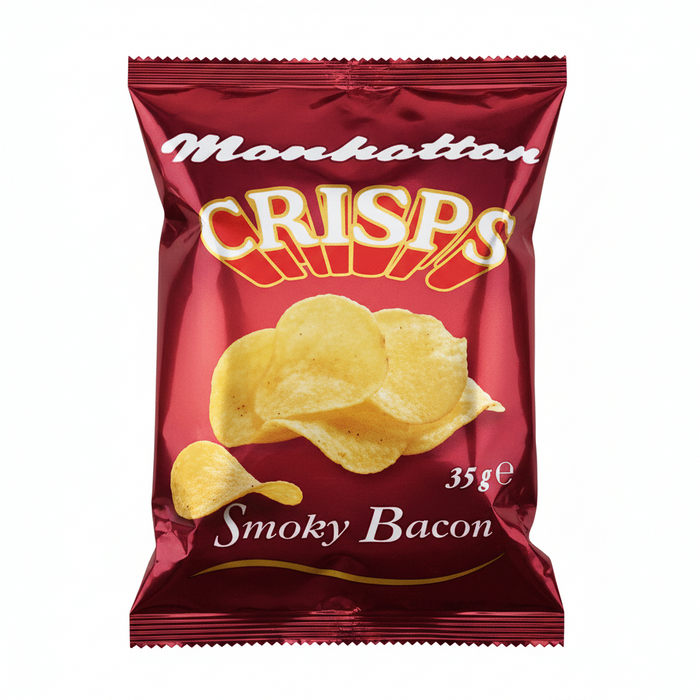 Manhattan Crisps Smoky Bacon | 32 x 35g - NetCrisps
