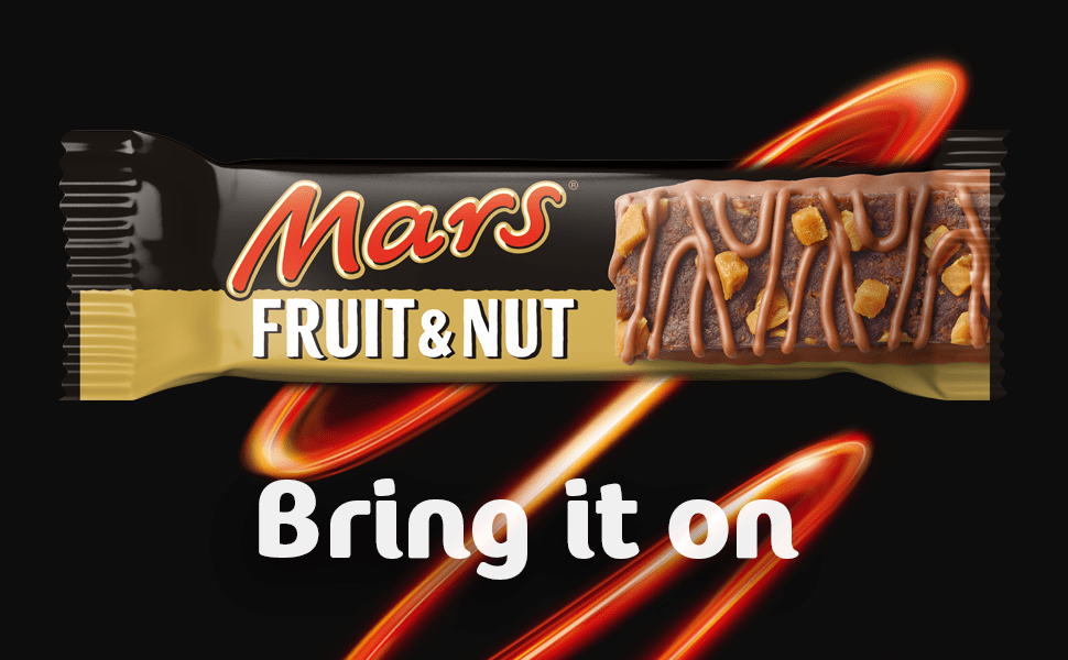 Mars Fruit & Nut Milk Chocolate Bar, Milk Chocolate Bar 40g - NetCrisps
