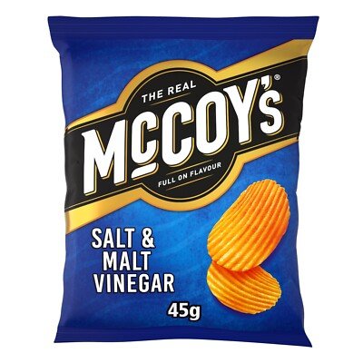 McCoys Ridge Salt & Vinegar 36 - Pack (45g) - NetCrisps