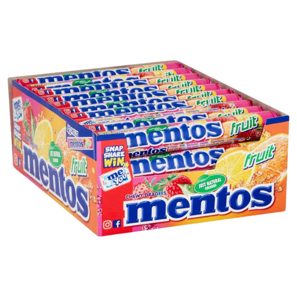 Mentos Chewy Fruits | 40 x 38g