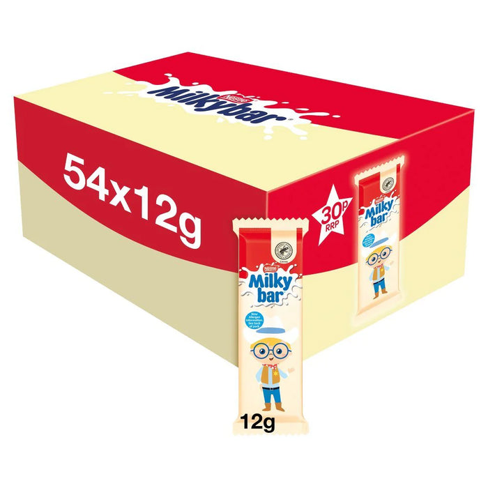 Milkybar White Chocolate Kid Bars | Pack of 54 x 12g
