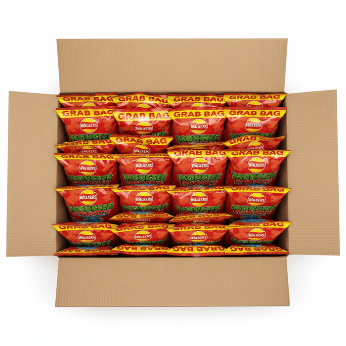 Monster Munch Sweet & Spicy Flamin' Hot | Box of 35 Packets (40g) - NetCrisps