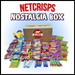 Netcrisps Nostalgia Box (79 packets of snacks & 35 sweet bars)