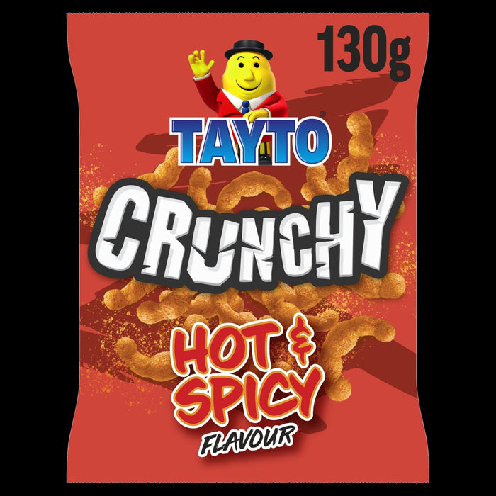New Tayto Crunchy Hot & Spicy Flavour 130g|Netcrisps - NetCrisps