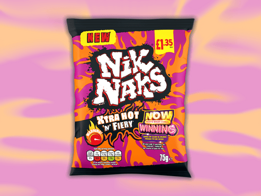 Nik Naks Xtra Hot 'N' Fiery Flavour Crisps - NetCrisps