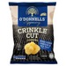 O’Donnells Crinkle Cut Furrows Irish Cider Vinegar & Sea Salt | Box of 32 Packets (44g) - Crisps