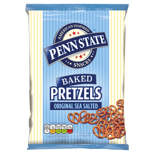 Penn State Original Sea Salted Sharing Pretzels Large Bag (175g) - NetCrisps